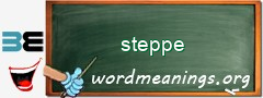 WordMeaning blackboard for steppe